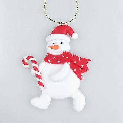 China All Over The Word Happy Yiwu Bobao Christmas Pendants Snowman Ornaments For Car Or Room Hanging Decoration for sale