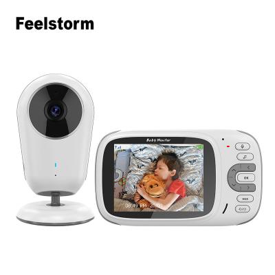 China Custom Video Nanny Built-in Siren Baby Monitor with Camera and Digital Baby Monitor 2022 Audio Radio 3.2 Inch Color Screen and IR Night Vision for sale