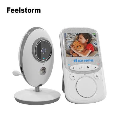 China Music Player OEM 2.4 Inch LCD Display Monitor Wireless Camera 2 Way Audio Video Baby Temperature Control Digital Nanny Camera for sale