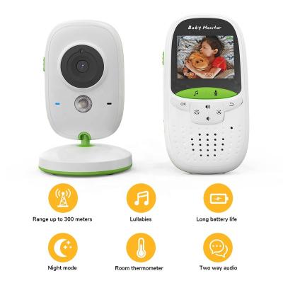 China Siren Mini Wireless Digital Video Baby Monitor Built-in Audio with Night Vision and Music Smart VOX ECO Mode Nanny Infant Camera Babyfon VB602 for sale