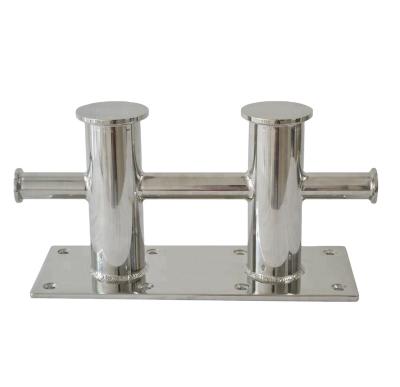 China Hot Selling 316 Stainless Steel Boat Mooring Mirror Polishing Hardware Treason Marine Bollard for sale