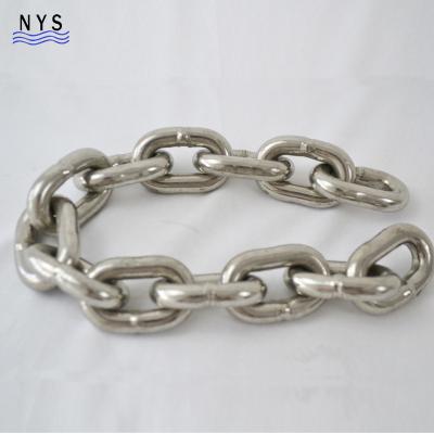 China Boat Mooring Stainless Steel Open Link DIN766 Anchor Chain Boat Chain for sale