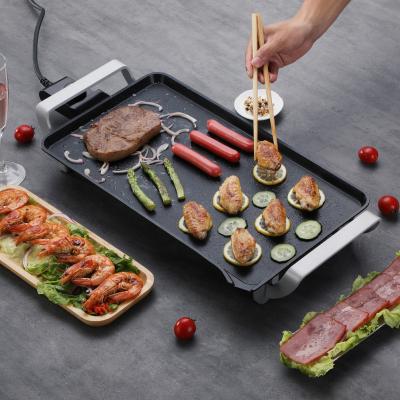 China Family BBQ Outdoor Kitchen 2300W Non-Stick Electric Cooking Smokeless Indoor Grill, Barbecue Teppanyaki Griddle for sale