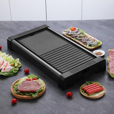 China Family BBQ 2300w BBQ Grill BBQ Grills Griddle and Indoor Smokeless Smokeless Camping Electric Nonstick Grill Pan for sale