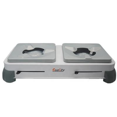 China Eco - Friendly Stainless Steel Custom Rectangular Double Burner Alcohol Stove , Solid Alcohol Stove for sale