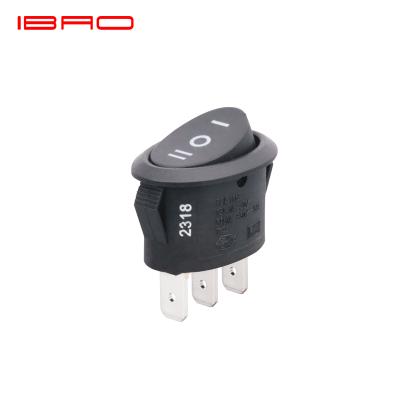 China Electronic Appliance Rocker Switch IBAO Oval Oval Type Red Color Blue Color T125 for sale