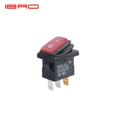 China China IBAO RCC 3 Pins T125 Electrical Rocker Switch RCC 3 Pins Electrical Switch for sale