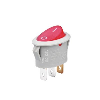 China Durable Worth Buying IBAO RCA Series Oval Rocker Switch 3 Pin On - -On for sale