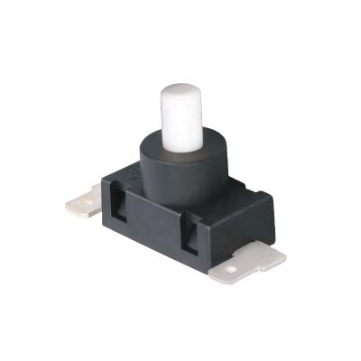 China Home Appliance Push Button Series PAQ Black Housing With White Button Power Switch for sale