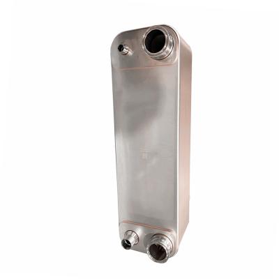 China Copper Stainless Steel Evaporator Freon To Water Brazed Plate Heat Exchanger Hydraulic Cooler for sale