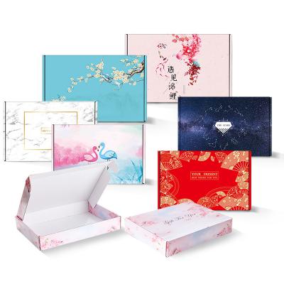 China Recycled Materials Wholesale Custom Logo Premium Luxury Cardboard Paper For Underwear Clothing Packaging Folding Box for sale