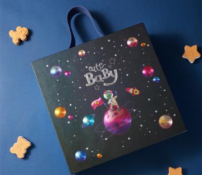 China Recycled Materials Children's Birthday Gift Box Creativity Astronaut 3D Empty Planet Sneaker Gift Box Packaging Paper Box For Friend for sale