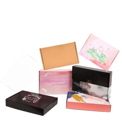 China Recycled Materials Designs Luxury Retail Apparel Packaging Gift Paper Garment Packaging Boxes For Clothes T-shirt for sale