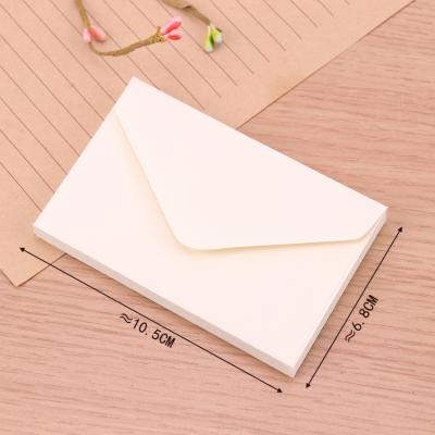 China Recycled Materials White Mini Paper Window Envelopes Wedding Invitation Envelope Classic White Black Gift Envelope for sale