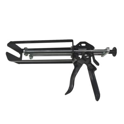 China 400 ml 1:1 Manual Black Caulking Gun Dual Cartridge Epoxy Gun para la reparación de plásticos Epoxy y adhesivos en venta