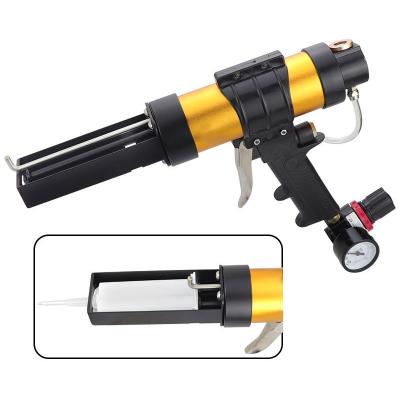 China Lightweight  Pneumatic Sealant Caulking Gun 50ml Dispensing Gun For AB Plastic Tube for sale