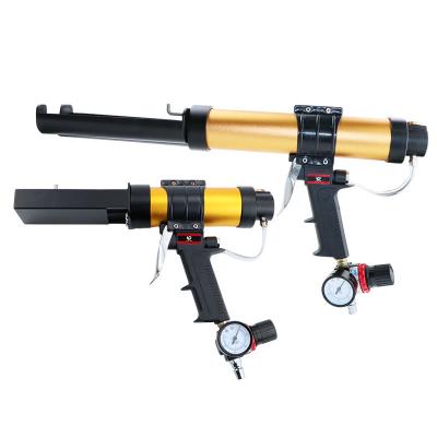 China Antidrip 450ml Pneumatic Caulking Gun AB Glue Cartridge Gun With Aluminium Alloy Barrel for sale