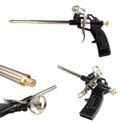 China Foaming Gun Pu Expanding Caulking Gun Metal Body Pro Heavy Duty PU Foam Gun for sale