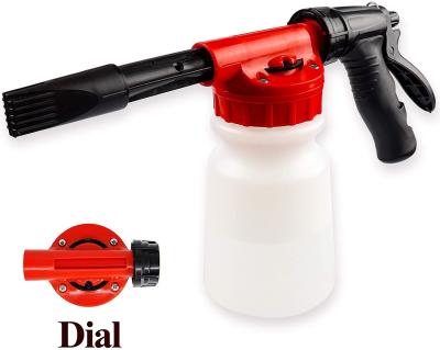 China Red Adjustment Ratio Dial Car Cleaning Foam Gun Sprayer Lightweight for sale