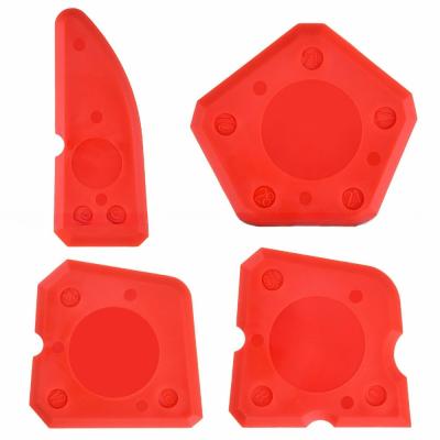 China 4pcs Dichtungswerkzeug-Kit professionelle rote Silikon Dichtungsmittel Trolle und Dichtungsmittel Schaber für Küche Badezimmer Fußbodendichtungsmittel Dichtung zu verkaufen