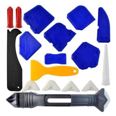 China Silicone Spatula Caulking Tool Kit Silicone Sealant Finishing Spatula for sale