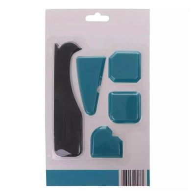 Chine DIY 5 pièces/ensemble de diffuseur de scellant de silicone Spatula Scraper Lissage du ciment Kit d'outil de décapage à vendre