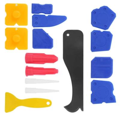 China Durable Tools 15Pcs Silicone Sealant Tools Caulk Remover Finisher Scraper Caulk finisher tool for sale