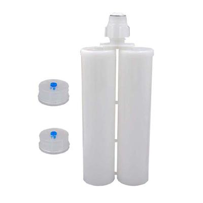 China 400ml 1:1 Plastic 2 Part Epoxy Cartridge Empty Caulk Cartridges For Caulking Gun for sale