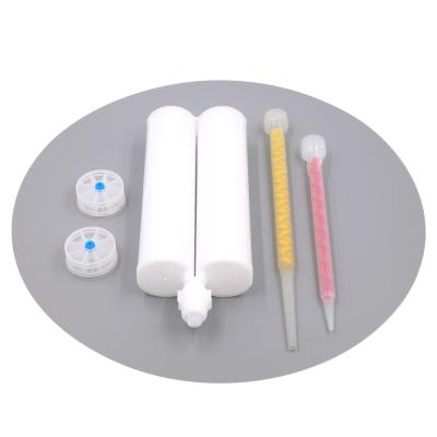 China 600ml 1:1  Silicone Sealant Cartridge Double Component Cartridge With Mixing Syringe for sale