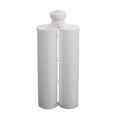 China Op maat gemaakte 400 ml 1:1 lege buis 2 delen epoxy cartridge verbonden plastic fles Te koop