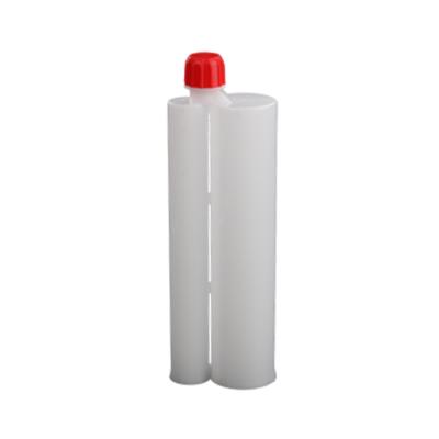 China 390ml 3:1 Plastic 2 Part Epoxy Cartridge Refillable Caulking Cartridge 1.6mm Thickness for sale