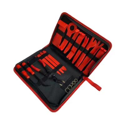 China 19Pcs Strong Nylon Automotive Trim Removal Tool Set with Storage Bag for Trim Panel Door Audio Clip Pliers Terminal for sale