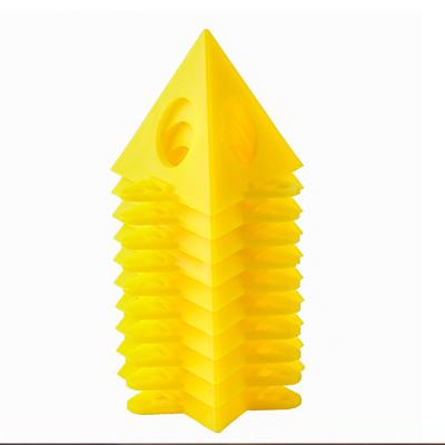 China 20 Pack Yellow Painter'S Pyramid Stands Plastic Cone Painters Tool for sale