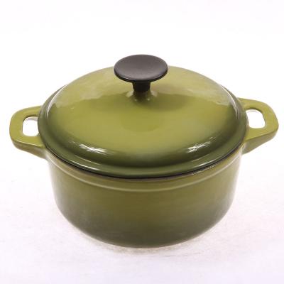 China Sustainable Premium Cast Iron Cookware 2.75Qt -7.5Qt Enamel Cast Iron Casserole Pot Set for sale