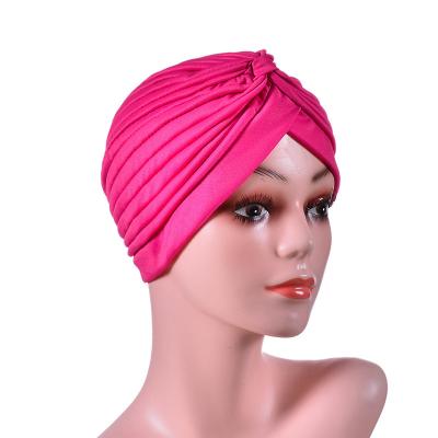 China Polyester Soft Muslim Head Scarf Long Hijab Hats Scarf Hats Adjustable Inner Hair Wrap Hood For Women for sale