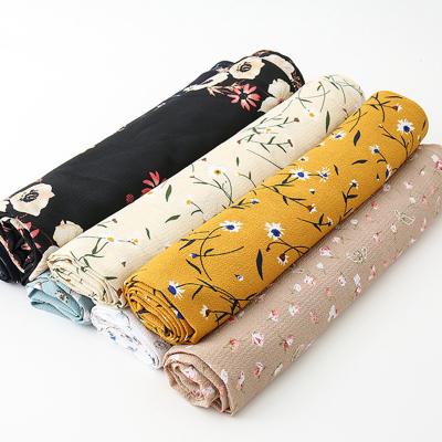 China Hot Selling Lightweight Women Scarves Muslim Popular Long Turban Wrap Shawl Printed Floral Chiffon Hijab Scarf for sale