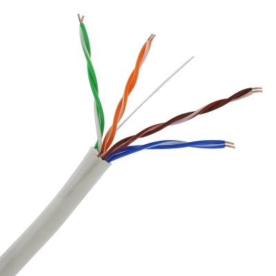 China Cooper SZADP brand utp cat5e 24awg 0.5mm LAN cable pass test F 100m bare copper networking cable for sale