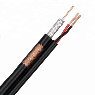 China CCTV CAMERA Factory suppplied RG 59 CABLE CU/CCA Coaxial Cable + Power Wire CABLE Coaixal Cable for sale