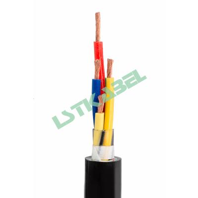 China Industrial 4 Core PUR Jacket Bucket Wheel Flexible Control Cable For Robot for sale