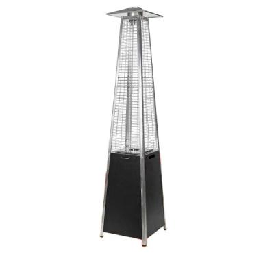 China Real Quartz Tube Glass CE Certificate Flame Heater, Garden Gas Heater, Patio Outdoor Black Steel Heater for sale