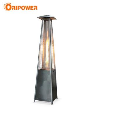 China Real Quartz Glass Tube CE Certificate Pyramid Flame Glass Tube Patio Gas Heater for sale