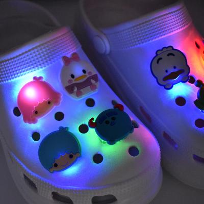 China Wholesale Cartoon LED Shoe Charm Designer LED Light Croc Shoe The New Charm For Croc Shoe Decoration LED Charm for sale