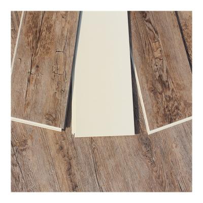 China Contemporary New Material 100% Virgin Design WPC Laminate Flooring With Stopper Backing for sale