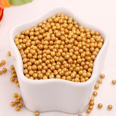 China Edible Edible Gold Balls 4mm Dragees 4mm Gold Balls Dragees for sale