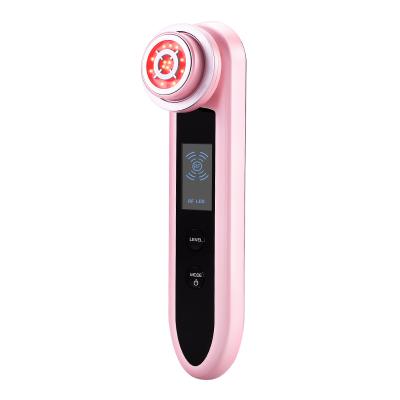 China Anti-puffiness RF Beauty Device With EMS Lifting Cool Massage And LED Light Functions for sale