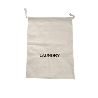 China Cheap Eco - Friendly Durable Eco - Friendly Cotton Drawstring Dry Cleaning Laundry Bag For Hotels Washing Bags for sale