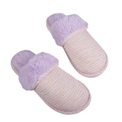 China Factory Price Best Selling Light Weight World's Best Selling Faux Fur Slippers Women's Faux Fur Slippers for sale