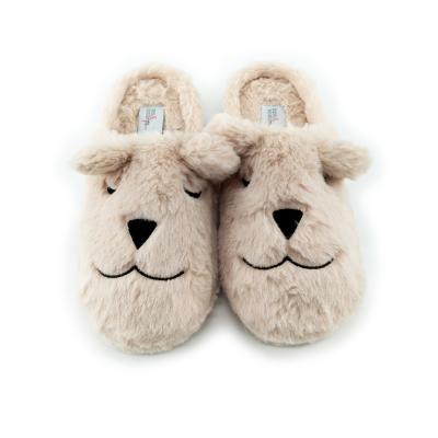 China Baby Cartoon Animals Plush Shoes Kids Winter Boys Warm Home Slippers Wholesale Lightweight Indoor Slippers for sale