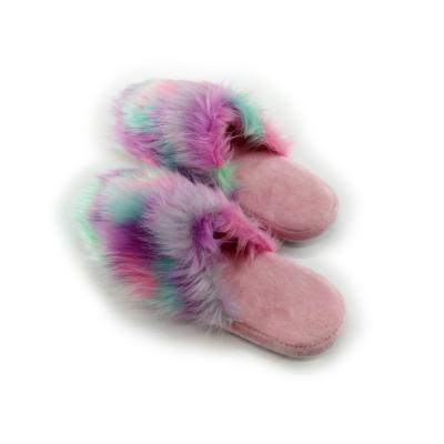 China Fashion Trend World's Best Selling Newest Fashion Factory Price Rabbit Fur Women's Slipper Faux Fur Furry Fluffy Toe Slippers for sale