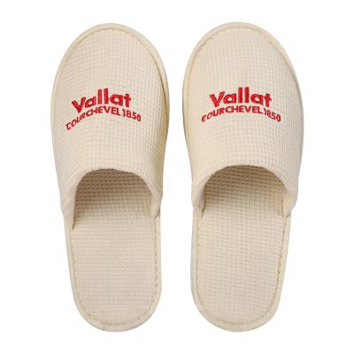 China TRP Factory Price Closed Toe Waffle TRP Single Hotel Bathroom Home Slippers for sale